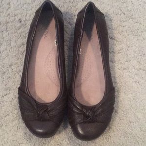 Merona Brown Rounded Flats